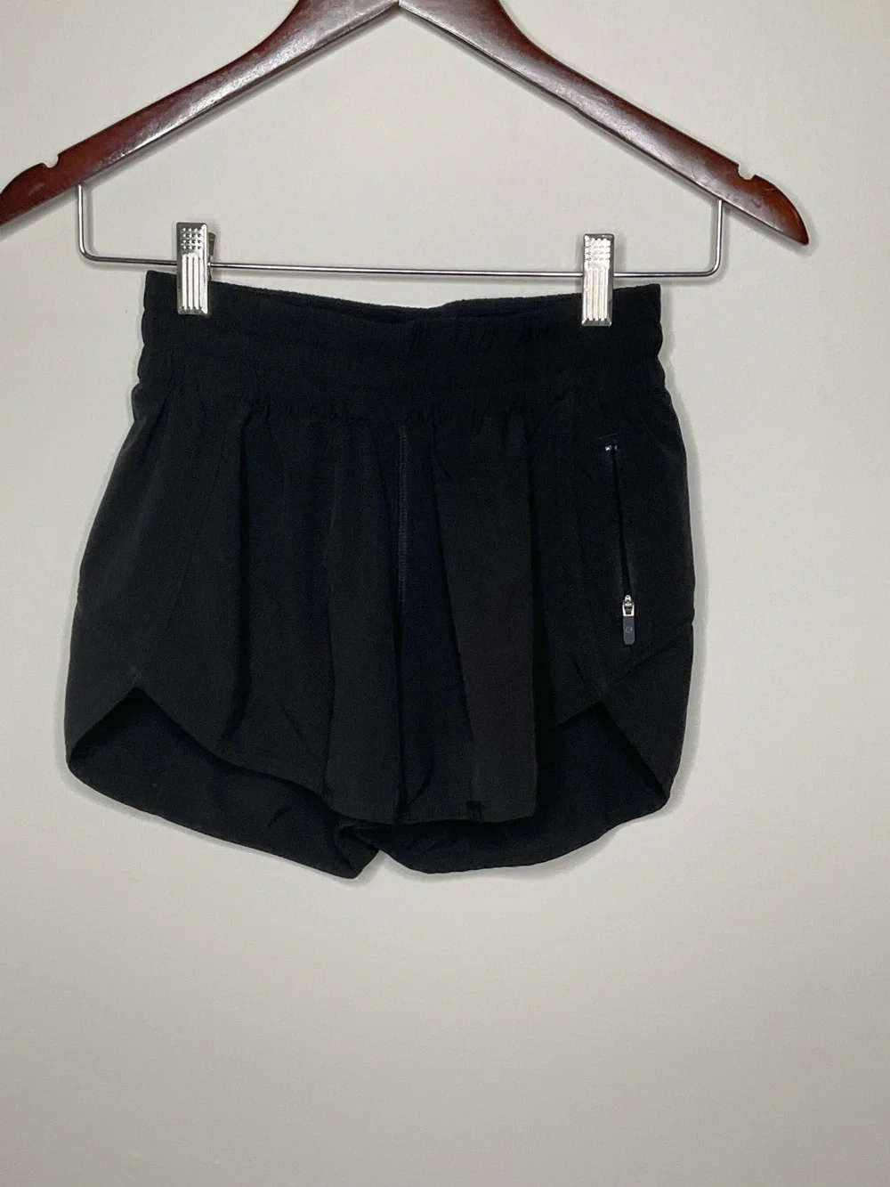 Lululemon Black Track That Running Shorts - Size 4
